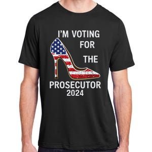 Im Voting For The Prosecutor High Heel Stilettos Us Flag Adult ChromaSoft Performance T-Shirt