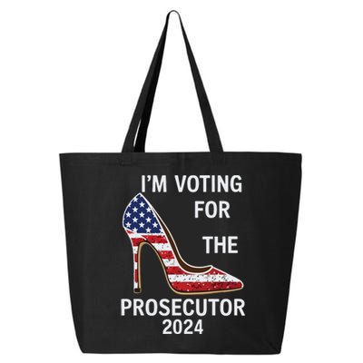 Im Voting For The Prosecutor High Heel Stilettos Us Flag 25L Jumbo Tote