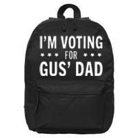 Im Voting For The Gus Dad Walz The Vice Pres 2024 For Kamala 16 in Basic Backpack