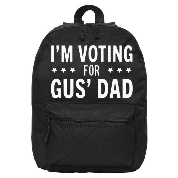 Im Voting For The Gus Dad Walz The Vice Pres 2024 For Kamala 16 in Basic Backpack