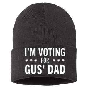 Im Voting For The Gus Dad Walz The Vice Pres 2024 For Kamala Sustainable Knit Beanie