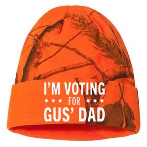 Im Voting For The Gus Dad Walz The Vice Pres 2024 For Kamala Kati Licensed 12" Camo Beanie