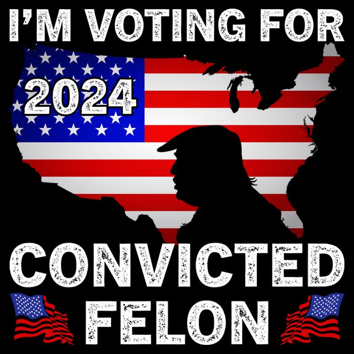 Im Voting For The Convicted Felon Trump 2024 Backpack