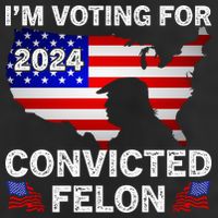 Im Voting For The Convicted Felon Trump 2024 Adult Drive Performance Visor