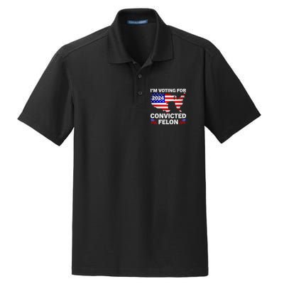Im Voting For The Convicted Felon Trump 2024 Dry Zone Grid Polo