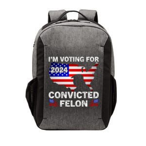 Im Voting For The Convicted Felon Trump 2024 Vector Backpack