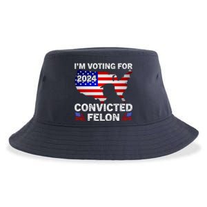 Im Voting For The Convicted Felon Trump 2024 Sustainable Bucket Hat