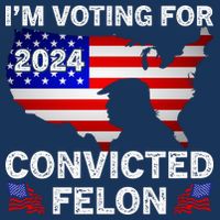 Im Voting For The Convicted Felon Trump 2024 16 in Basic Backpack