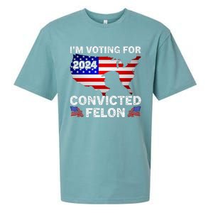 Im Voting For The Convicted Felon Trump 2024 Sueded Cloud Jersey T-Shirt