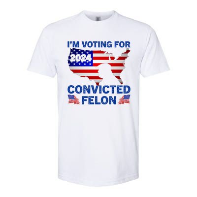 Im Voting For The Convicted Felon Trump 2024 Softstyle® CVC T-Shirt