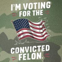 Im Voting For A Felon In 2024 Us Flag Convicted Felon Legacy Tie Dye Trucker Hat