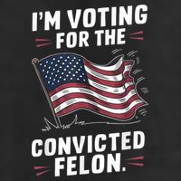 Im Voting For A Felon In 2024 Us Flag Convicted Felon Trucker Hat