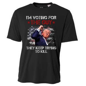 IM Voting For The Guy They Keep Trying To Kill 2024 Us Flag Cooling Performance Crew T-Shirt