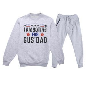 IM Voting For Gus Dad Gus Walz Tim Walz Premium Crewneck Sweatsuit Set