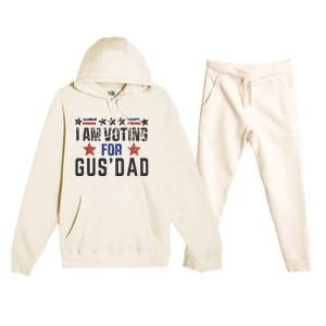 IM Voting For Gus Dad Gus Walz Tim Walz Premium Hooded Sweatsuit Set