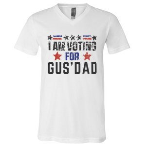 IM Voting For Gus Dad Gus Walz Tim Walz V-Neck T-Shirt