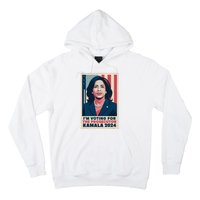 Im Voting For The Prosecutor Kamala 2024 Usa Flag Background Hoodie