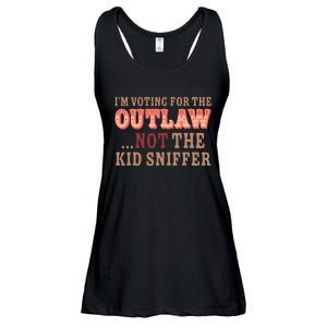 Im Voting For The Outlaw Not The Sniffer Funny Political Ladies Essential Flowy Tank