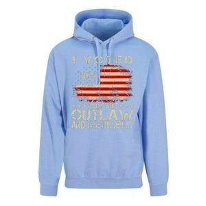 I Voted For The Outlaw And The Hillbilly 2024 Trump Victory Unisex Surf Hoodie