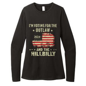 Im Voting For The Outlaw And The Hillbilly 2024 Us Flag Womens CVC Long Sleeve Shirt