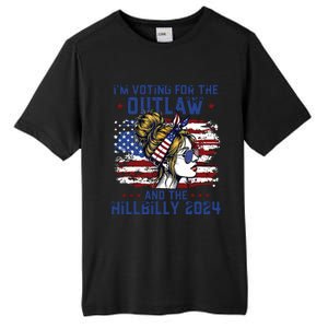 Im Voting For The Outlaw And The Hillbilly 2024 Us Flag Tall Fusion ChromaSoft Performance T-Shirt