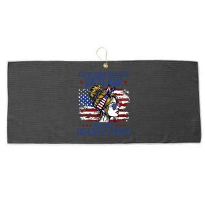 Im Voting For The Outlaw And The Hillbilly 2024 Us Flag Large Microfiber Waffle Golf Towel