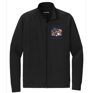 Im Voting For The Outlaw And The Hillbilly 2024 Us Flag Stretch Full-Zip Cadet Jacket