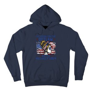 Im Voting For The Outlaw And The Hillbilly 2024 Us Flag Hoodie