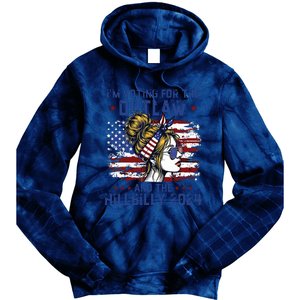 Im Voting For The Outlaw And The Hillbilly 2024 Us Flag Tie Dye Hoodie