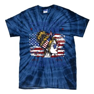 Im Voting For The Outlaw And The Hillbilly 2024 Us Flag Tie-Dye T-Shirt