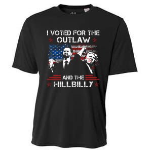 I Voted For The Outlaw And The Hillbilly Trump Vance 2024 Cooling Performance Crew T-Shirt