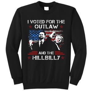 I Voted For The Outlaw And The Hillbilly Trump Vance 2024 Sweatshirt