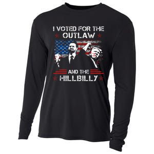 I Voted For The Outlaw And The Hillbilly Trump Vance 2024 Cooling Performance Long Sleeve Crew