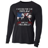 I Voted For The Outlaw And The Hillbilly Trump Vance 2024 Cooling Performance Long Sleeve Crew