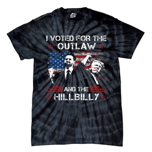 I Voted For The Outlaw And The Hillbilly Trump Vance 2024 Tie-Dye T-Shirt