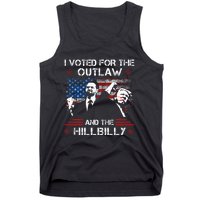 I Voted For The Outlaw And The Hillbilly Trump Vance 2024 Tank Top