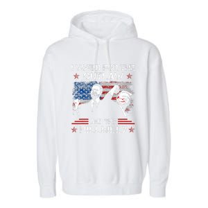 I Voted For The Outlaw And The Hillbilly Trump Vance 2024 Garment-Dyed Fleece Hoodie