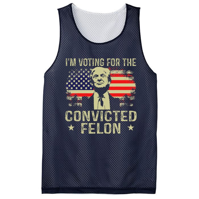 IM Voting For The Convicted Felon Mesh Reversible Basketball Jersey Tank