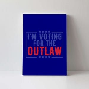 IM Voting For The Outlaw Donald Trump Gift Canvas