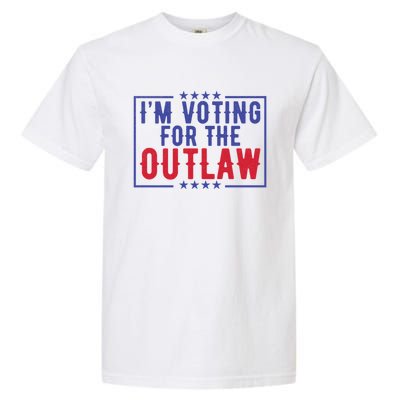 IM Voting For The Outlaw Donald Trump Gift Garment-Dyed Heavyweight T-Shirt