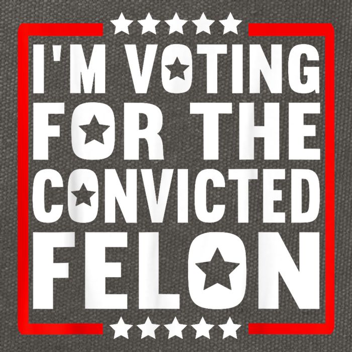 IM Voting For The Convicted Felon Cotton Canvas Backpack