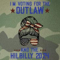 IM Voting For The Outlaw And The Hillbilly 2024 Legacy Tie Dye Trucker Hat