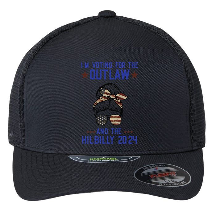 IM Voting For The Outlaw And The Hillbilly 2024 Flexfit Unipanel Trucker Cap