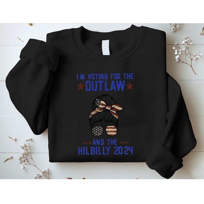 IM Voting For The Outlaw And The Hillbilly 2024 Sweatshirt