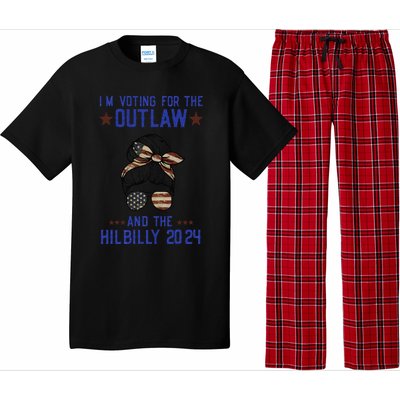 IM Voting For The Outlaw And The Hillbilly 2024 Pajama Set