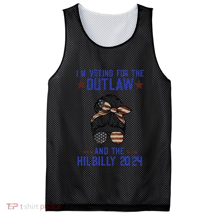 IM Voting For The Outlaw And The Hillbilly 2024 Mesh Reversible Basketball Jersey Tank