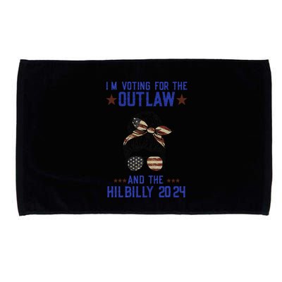 IM Voting For The Outlaw And The Hillbilly 2024 Microfiber Hand Towel