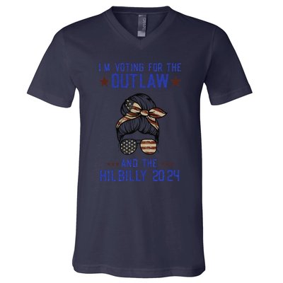 IM Voting For The Outlaw And The Hillbilly 2024 V-Neck T-Shirt