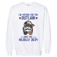 IM Voting For The Outlaw And The Hillbilly 2024 Garment-Dyed Sweatshirt