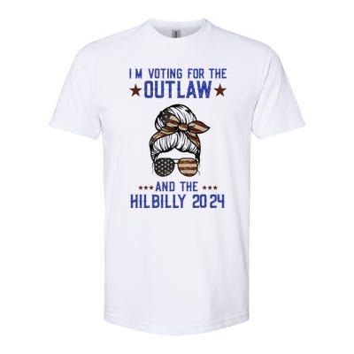 IM Voting For The Outlaw And The Hillbilly 2024 Softstyle CVC T-Shirt